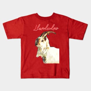 LLANDUDNO GREAT ORME GOAT RED Kids T-Shirt